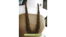 Golden Bead Corn Necklace